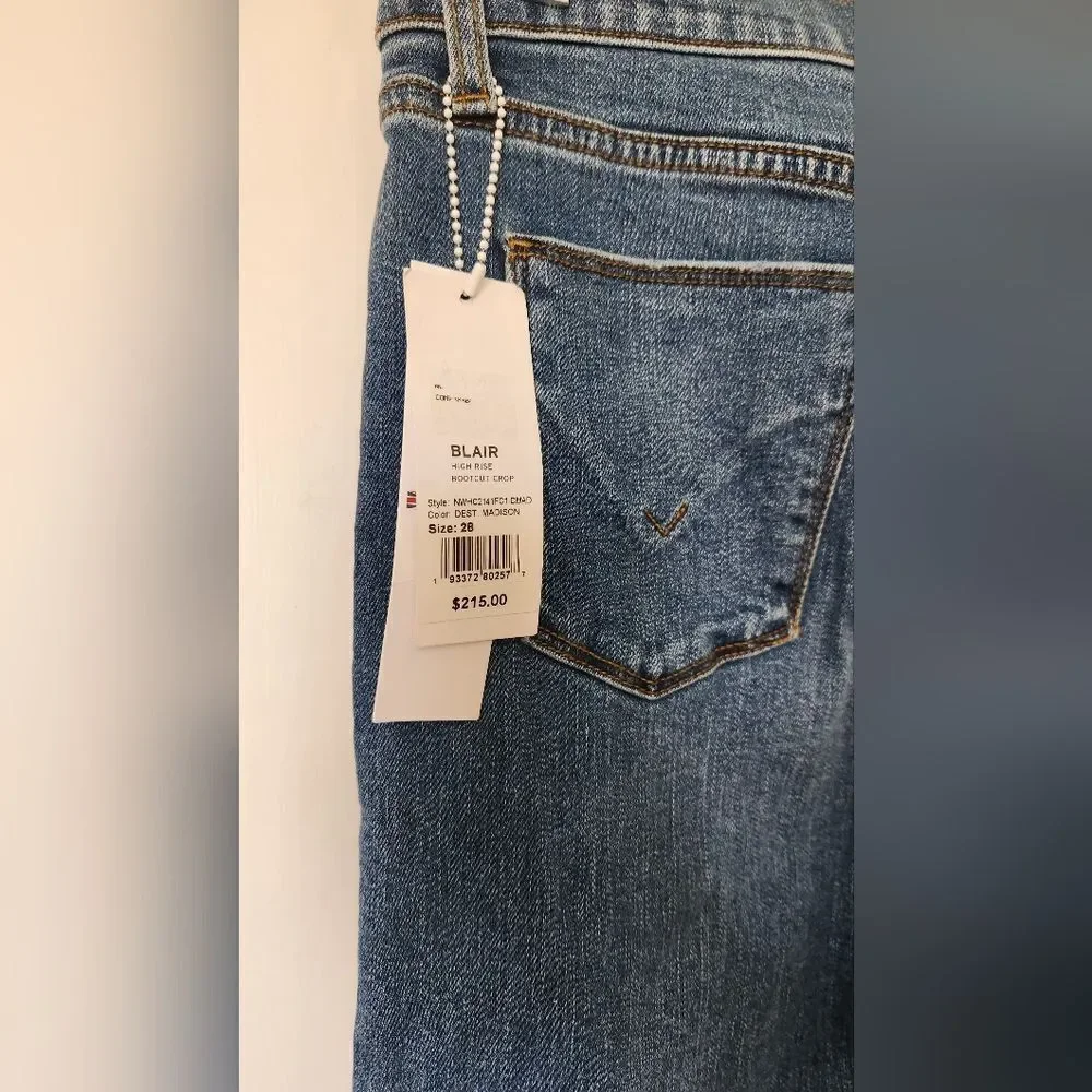 Hudson Blair High Rise Bootcut Crop Size 28 Jeans